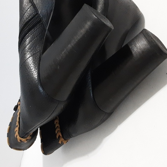 Carlos by Carlos Santana equal women leather boots black 8.5M festival boho Y2K - Picture 10 of 13